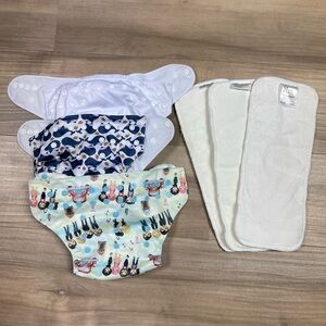 Misc Cloth Diaper Lot with Inserts